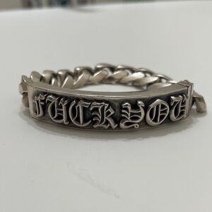 Chrome Hearts F*** You Bold Bracelet